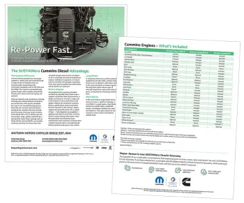 SUSTAINera Cummins Reman Engines - What's Included