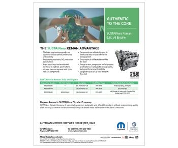 SUSTAINera Reman 3.6L V6 Engines