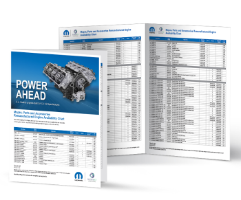 Mopar REMAN Engine Availability Chart
