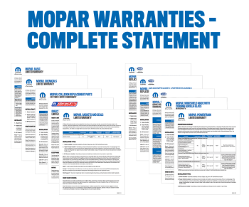 Warranty - Complete Mopar Parts & Accessories Limited Warranty Statement