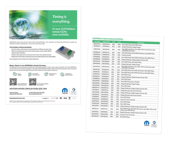 SUSTAINera ECM Applications Chart Flyer