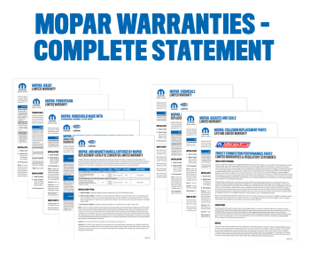 Mopar Warranties - Complete Statement